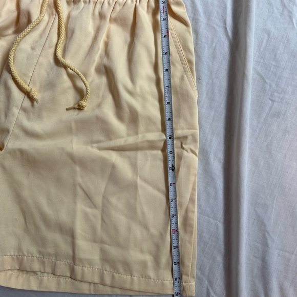 Vintage Basic Editions Butter Yellow Drawstring Shorts - Picture 6 of 6